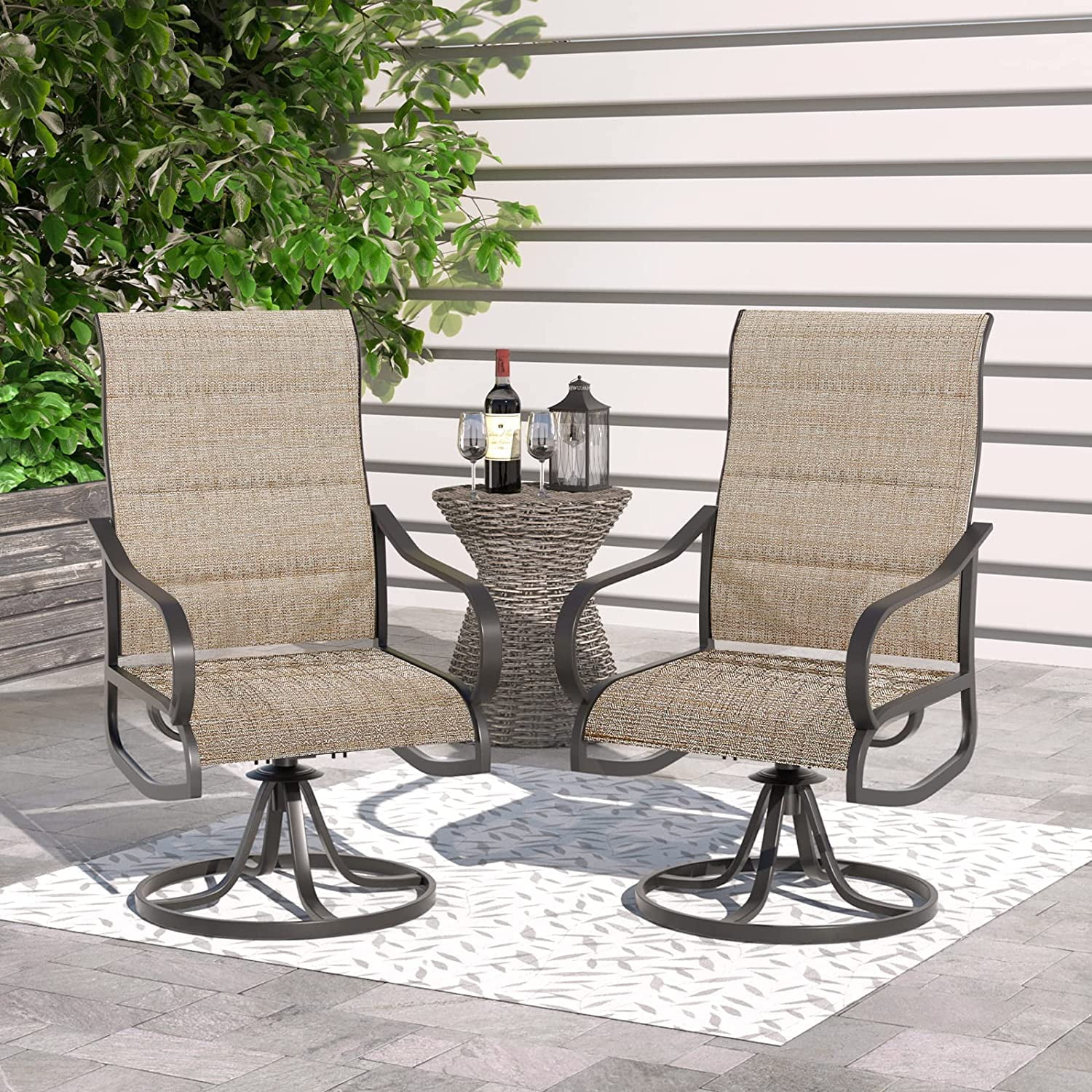 outdoor chairs that rock and swivel