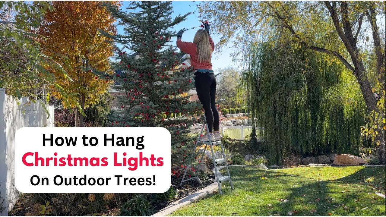 outdoor christmas lights how to hang