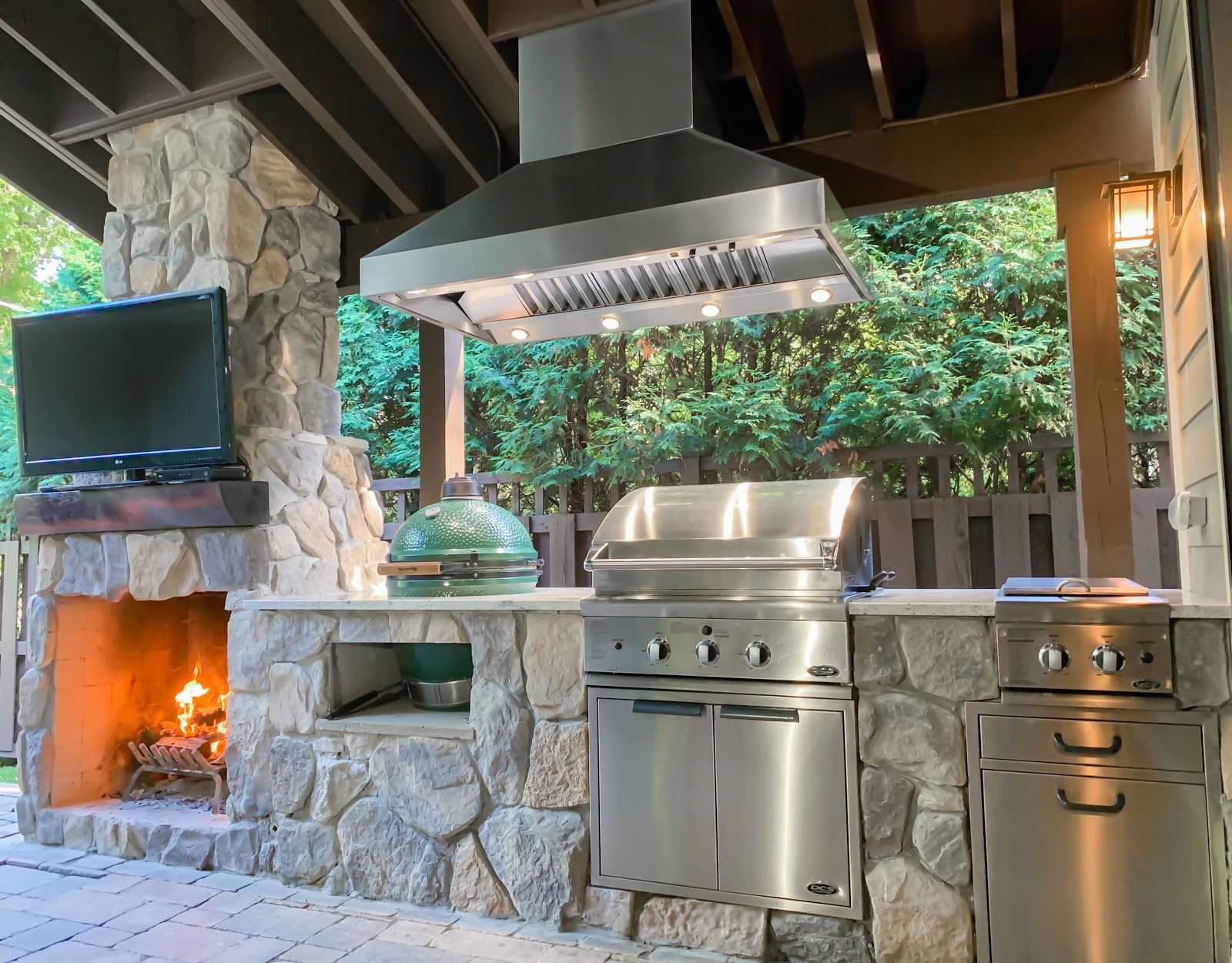 outdoor grill exhaust hood ideas
