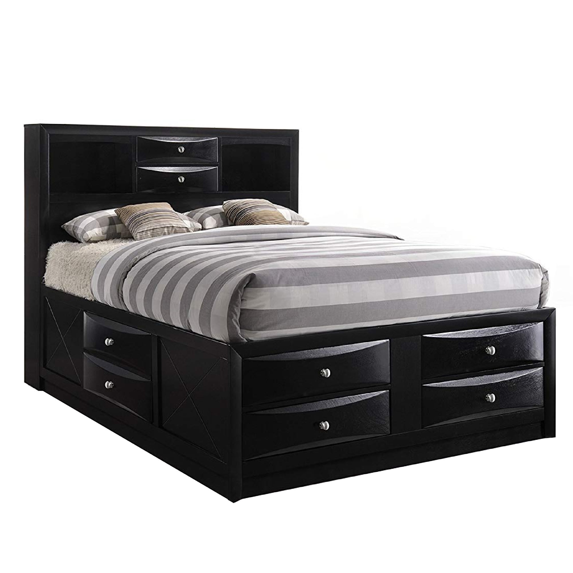 queen size bed with storage drawers