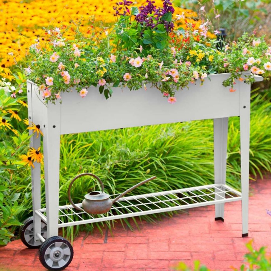 raised bed garden on wheels