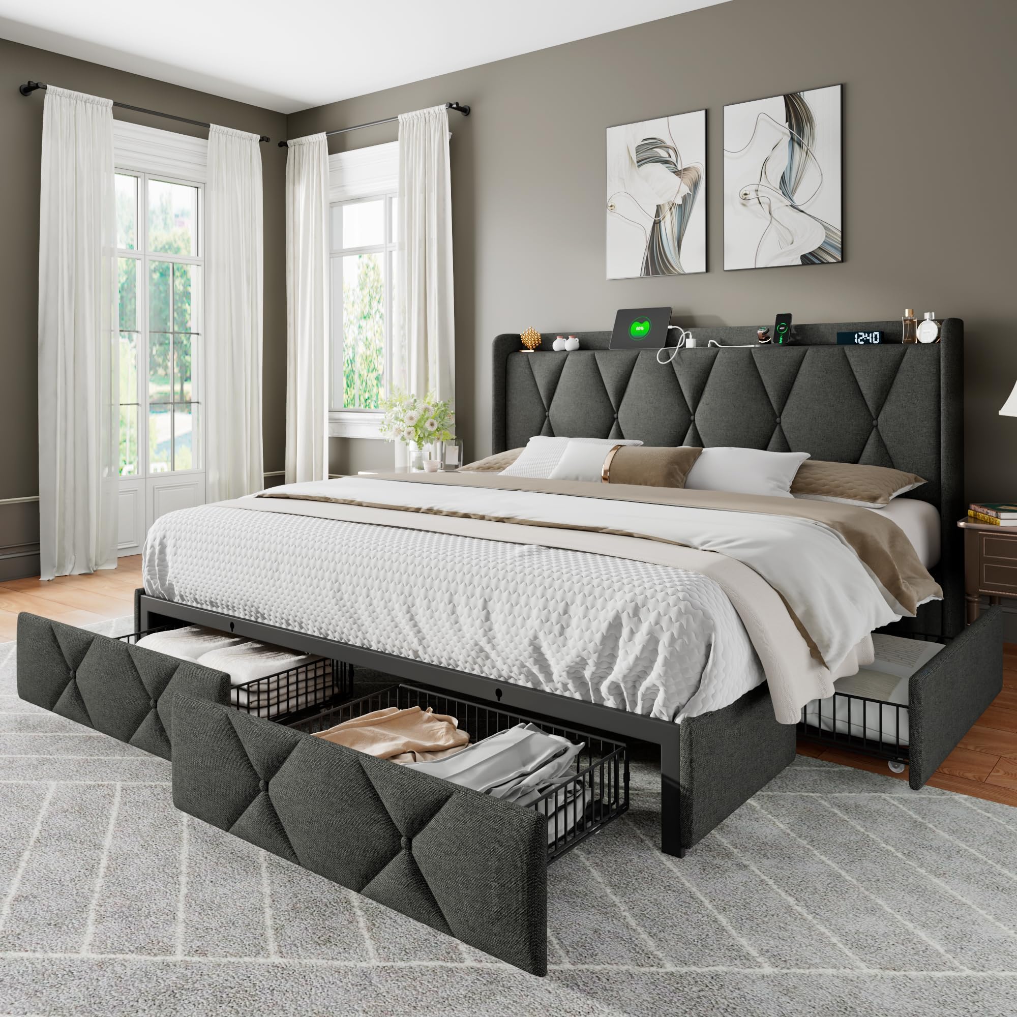 Reclaiming Your King Sized Bedroom The Storage Frame Revolution
