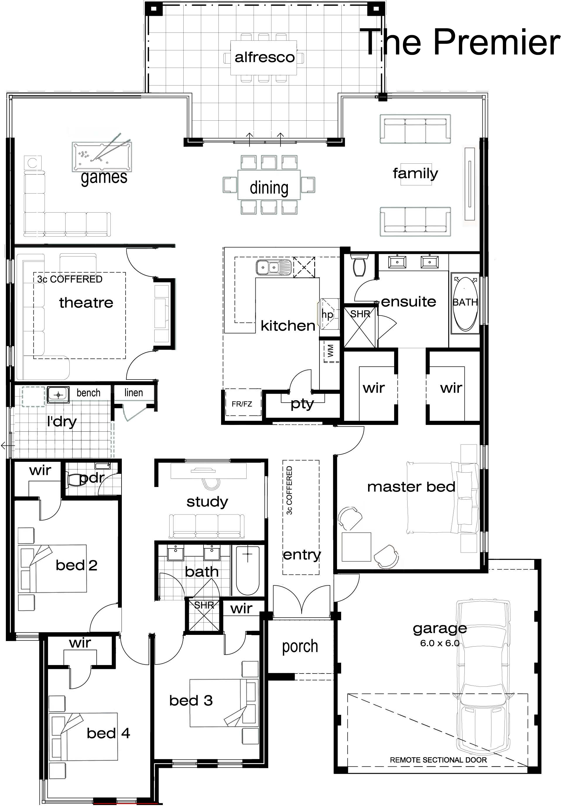 single story 5 bedroom house plans