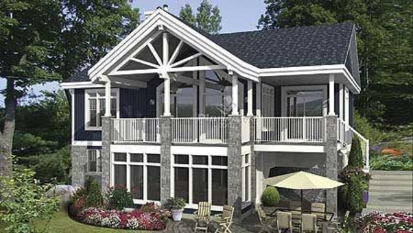 single story home plans with walkout basement