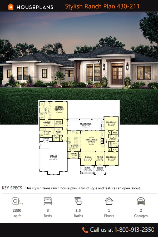 texas ranch style home plans