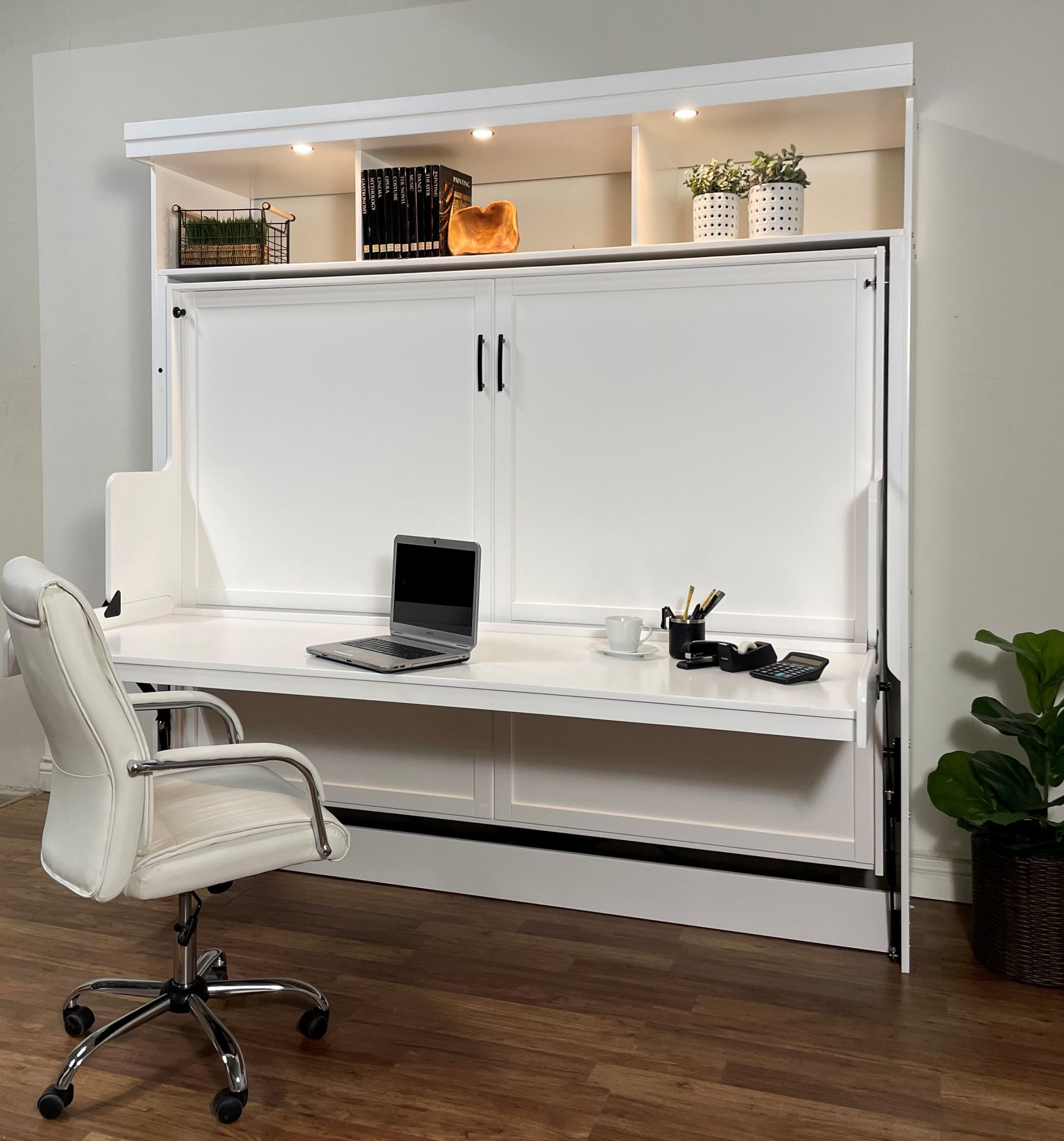 Transform Your Studio Apartment with a Queen Murphy Bed and Desk Combo