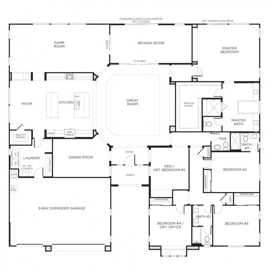 unique single story house plans